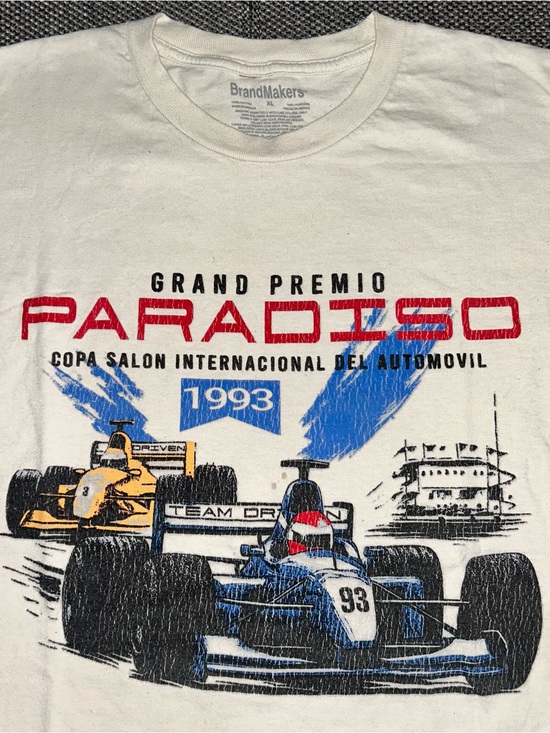 Formula 1 Other - Vintage Grand Prix Men’s White 'Paradiso' Graphic Racing Tee